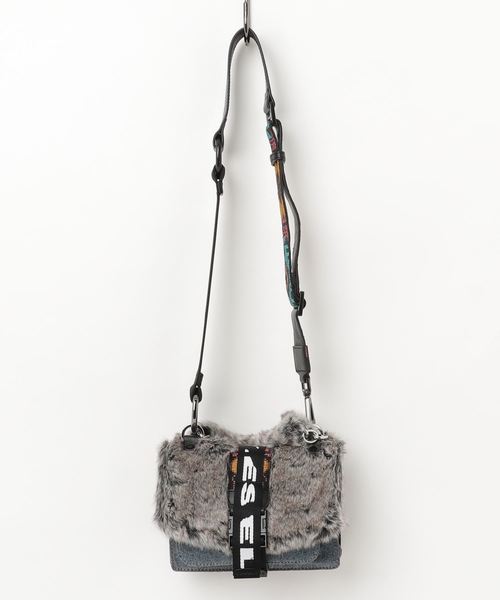 DIESEL（ディーゼル）の「WOMEN'S ファーデニムミニバッグショルダー