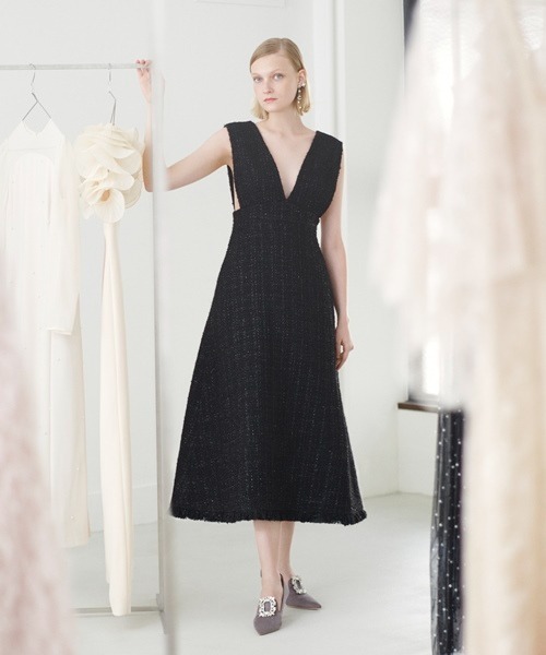 CELFORD（セルフォード）の「ツイードロングジャンパードレス