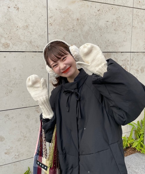 中綿リボンミドルコート（ブルゾン）｜hinari（ヒナリ）のファッション