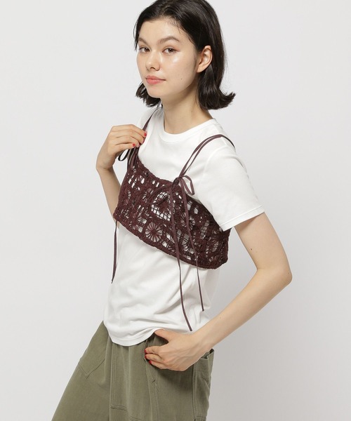 2WAYフラワークラフトキャミソール（キャミソール）｜niko and