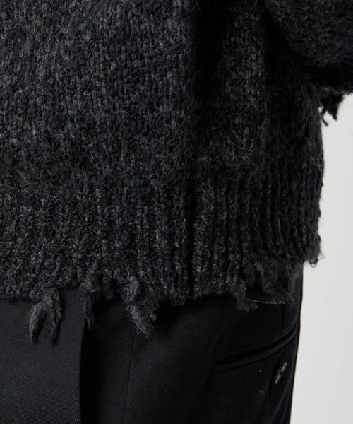 OWNESS＞ネップ クラッシュ クルーネック ニット（ニット/セーター