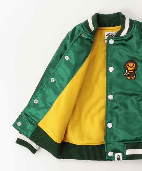 BABY MILO EMBROIDERY JACKET（スタジャン）｜A BATHING APE（ア