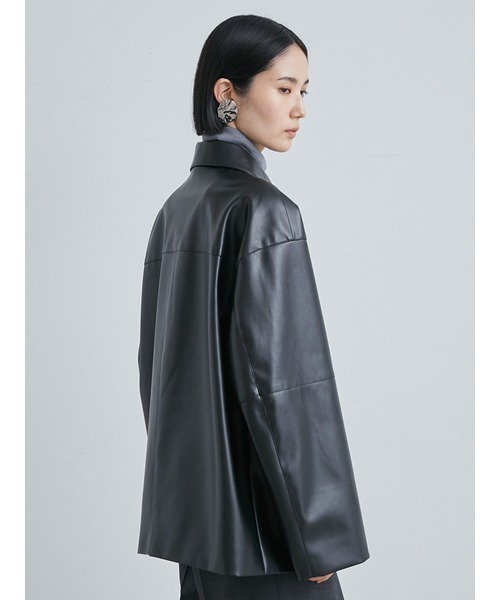 MIESROHE（ミースロエ）の「フェイクレザーカバーオールジャケット