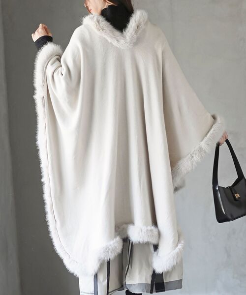 フェイクファーポンチョコート（ポンチョ）｜rps（アールピーエス）の