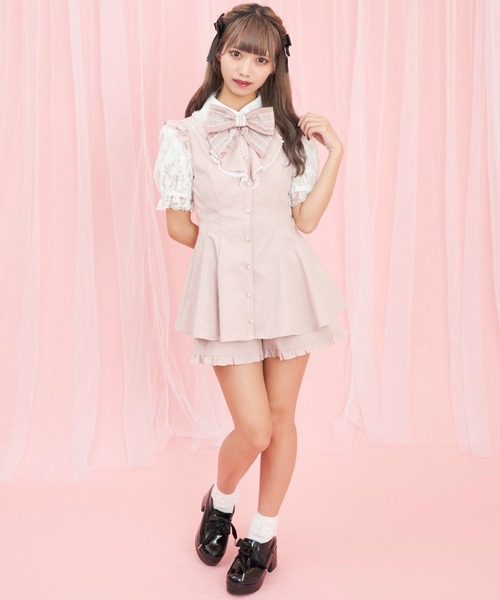 Secret Honey（シークレットハニー）の「レース袖ラッフル半袖