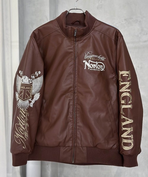 Norton 】MAXデザインナPUジャケット（スタジャン）｜Norton（ノートン