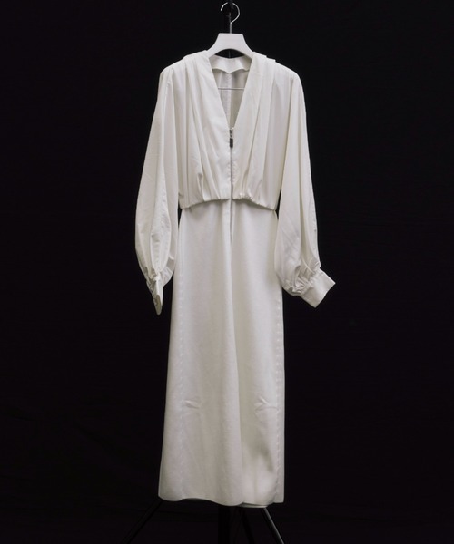 セール】DOCKING KNIT DRESS/ドッキングニットドレス（ワンピース