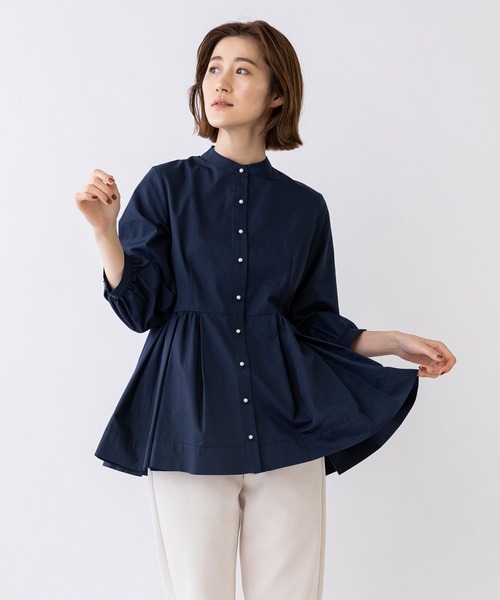 Sono（ソーノ）の「【SONO/ソーノ】パールボタン タックペプラム