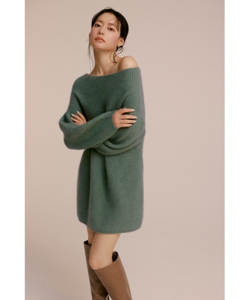 SNIDEL（スナイデル）の「ラクーンミニニットワンピース（ワンピース