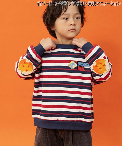 セール】ドラゴンボールコラボ エルボーパッチトレーナー（スウェット