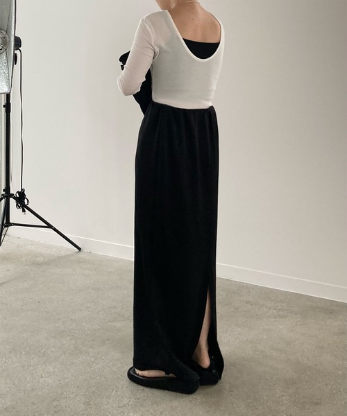 ENOF（イナフ）の「ace long straight skirt（スカート）」 - WEAR