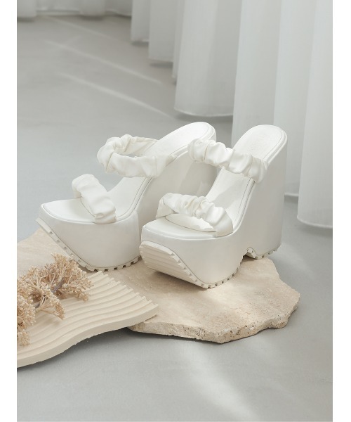 サテンプラットフォームサンダル（サンダル）｜Darich（ダーリッチ）の