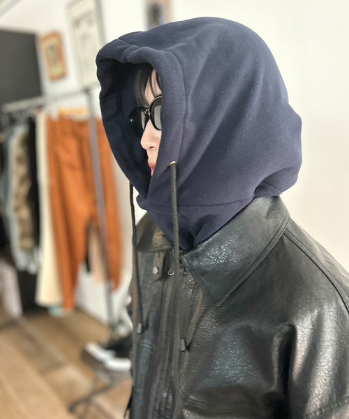 セール】【UNISEX】 11色展開 カラーフリース バラクラバ（ネック