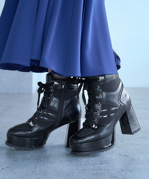 セール】スニーカーチャンキーブーツ(HARE)（ブーツ）｜HARE（ハレ）の