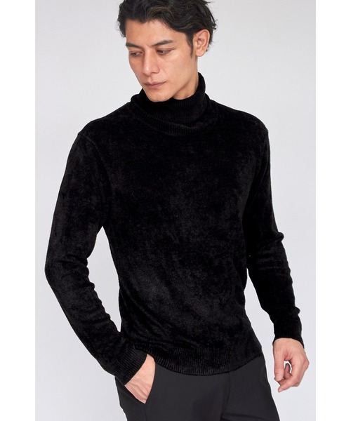 ZERO by TORNADO MART∴モールヤーンタートルネックニット