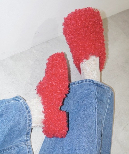 musubore（ムスボレ）の「fur mule / ファーミュール（サンダル）」 - WEAR