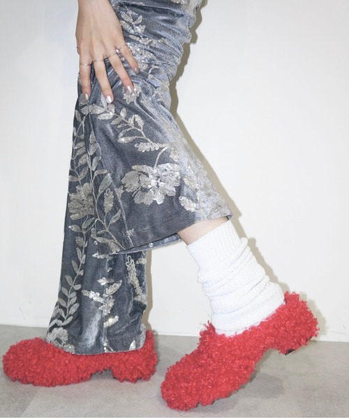 musubore（ムスボレ）の「fur mule / ファーミュール（サンダル）」 - WEAR