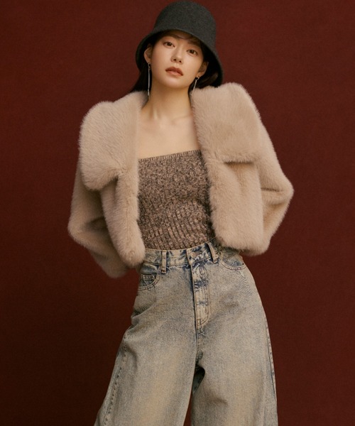 SNIDEL（スナイデル）の「ビスチェニットセットカーディガン（ニット