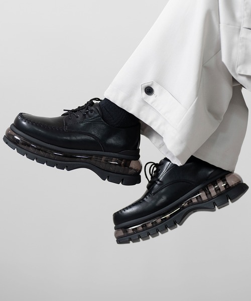 CLEL】Air Cushion High Sole Loafers/Derby Shoes / エアークッション