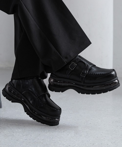 CLEL】Air Cushion High Sole Loafers/Derby Shoes / エアークッション