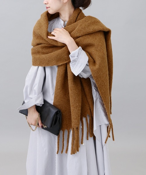 と*か様 ASAUCE MELER ウール アルパカ フリンジ ストール と*か様