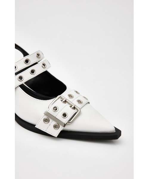 セール】【再入荷】POINTED TOE BELTED SANDAL ポインテッド