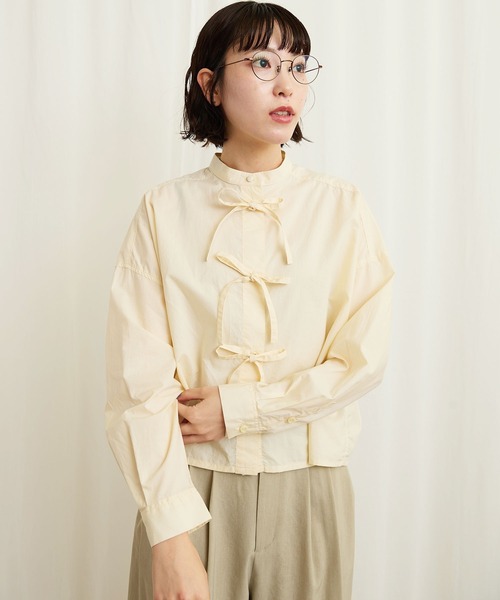 fig London（フィグロンドン）の「ribbon shirt（シャツ/ブラウス