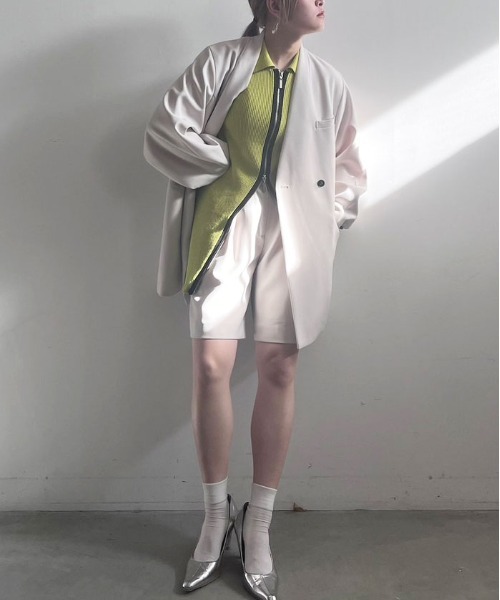 Ameri（アメリ）の「COLOR SCHEME LONG KNIT TOP（ニット/セーター