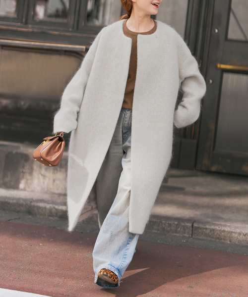 現行】regleam コクーンシャギーコート 25AW 定価3.5万 大人気 現行