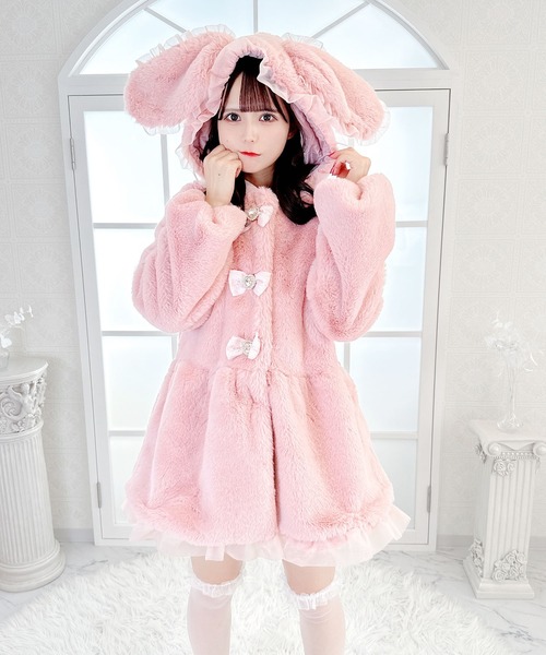 MA*RS（アメーバーマーズ）の「トリプルりぼんうさ耳ファーコート