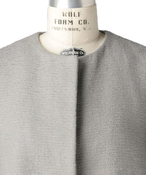 Drawer（ドゥロワー）の「Drawer フリンジノーカラージャケット（ノー