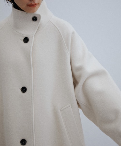 ADAM ET ROPE'（アダムエロペ）の「ウールスタンドカラーコート