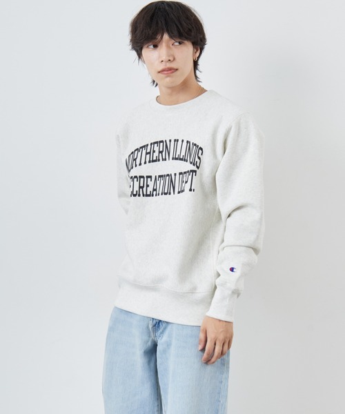 Champion/チャンピオン] リバースウィーブ カレッジロゴプリント