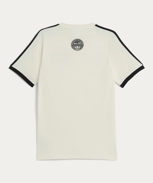 adidas Originals × Oasis ツアースリーストライプス Tシャツ