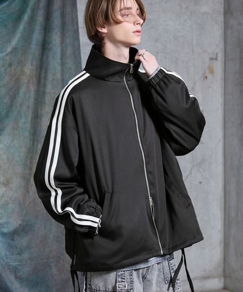 SERACE】Loose drape side cord track jacket / ルーズドレープサイド