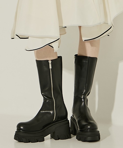 STUDIOUS/ステュディオス】Side Goa Middle Boots/サイドゴアミドル