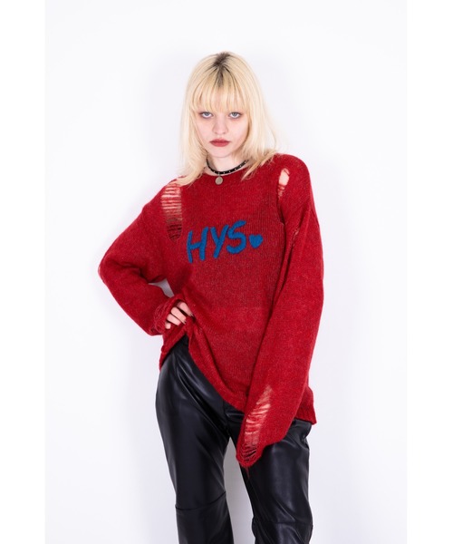 HYSTERIC GLAMOUR（ヒステリックグラマー）の「LOGO刺繍 クラッシュ