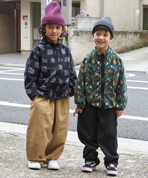 PAIRMANON STREET】マイクロフリース 総柄 オリジナルプリント