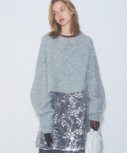 Long sleeve shaggy knit/ロングスリーブシャギーニット（ニット
