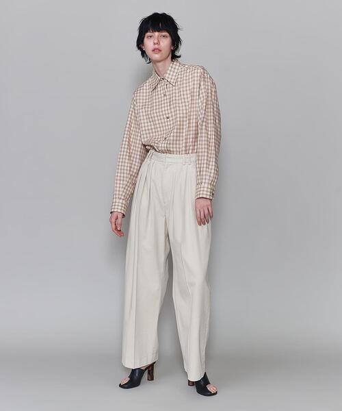6（ロク）の「＜6(ROKU)＞COTTON RAYON BIG PANTS/パンツ（チノパンツ