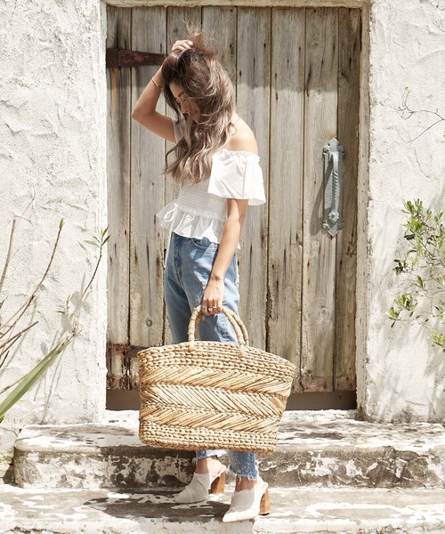 Big Straw Bag/カゴバッグ（かごバッグ）｜FLAG by ALEXIA STAM