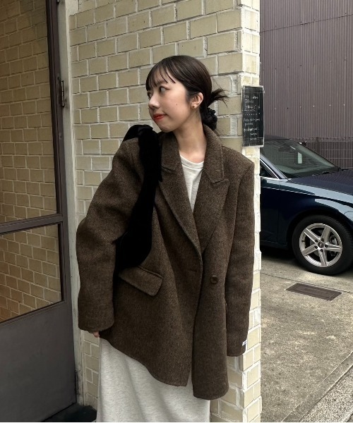 lawgy（ラウジー）の「handmade herringbone jacket outer
