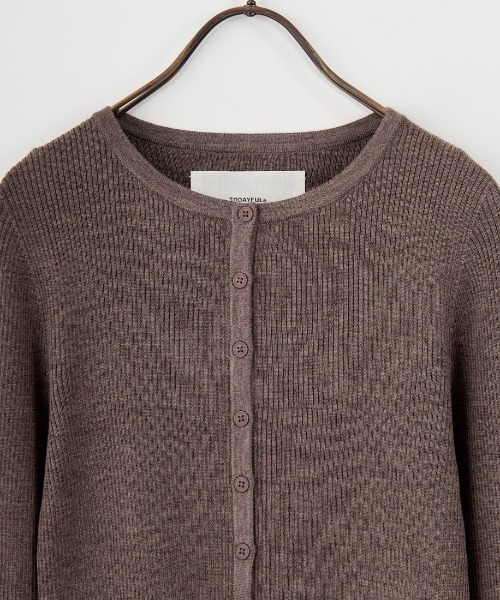 TODAYFUL/トゥデイフル] シルクウール ニットカーディガン