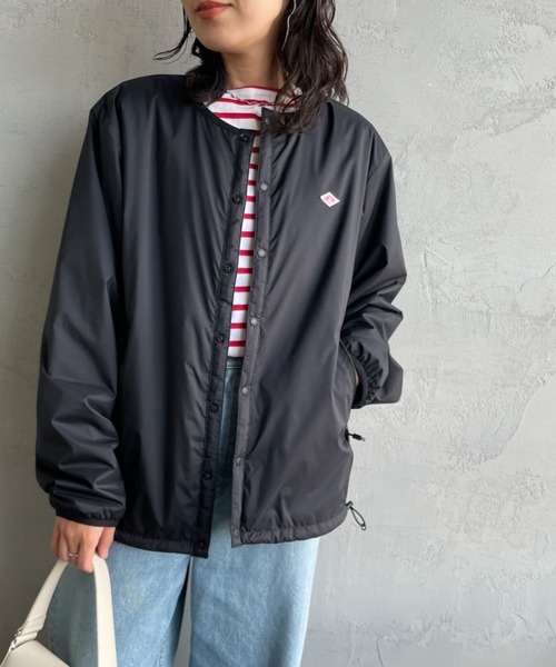DANTON ノーカラージャケット S インサレーションジャケット ブラック