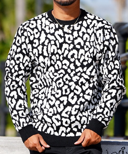 adamsJUGGLER（アダムスジャグラー）の「12Gレオパードニット（ニット