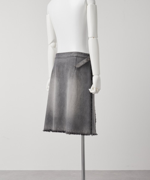 GRANCY】Fringedesign Denim Skirt / フリンジデザイン デニム