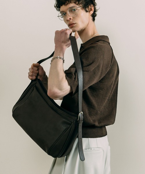 LURAKU（ルラク）の「【LURAKU】Synthetic leather shoulder bag / 合