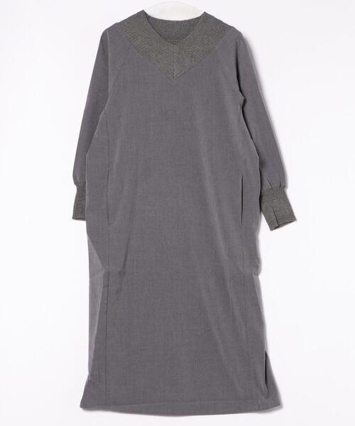 リブVネック ストレートワンピース | NOMBRE IMPAIR