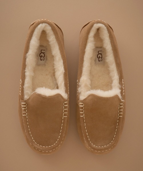 セール】【UGG】ANSLEY ウールボアスリッポン ローファー モカシン