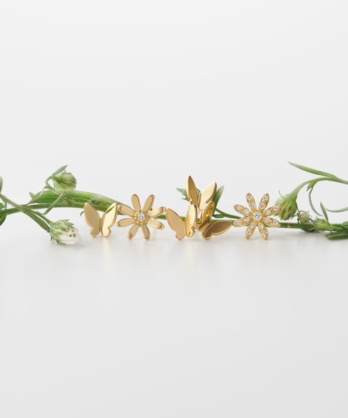 パピヨンブリリアンピアス（ピアス（片耳用））｜AHKAH（アーカー）の